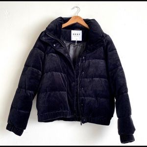 DKNY sport velour puffer jacket